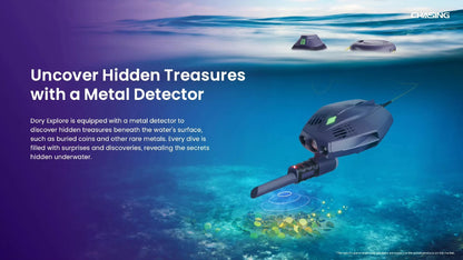 CHASING Dory Explore Underwater Exploration Treasure Hunting Drone Depth 14.5m 1080p HD with Metal Detector Underwater Drone ROV