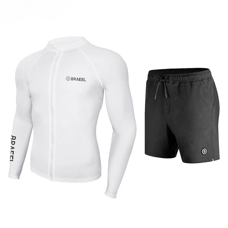 Wetsuit Men's Sunscreen Quick-drying Split Long Sleeve Trousers Snorkeling Water Suit Couple Warm Swimsuit Surf Suit