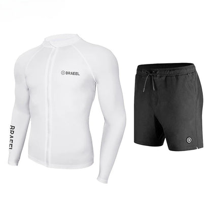 Wetsuit Men's Sunscreen Quick-drying Split Long Sleeve Trousers Snorkeling Water Suit Couple Warm Swimsuit Surf Suit