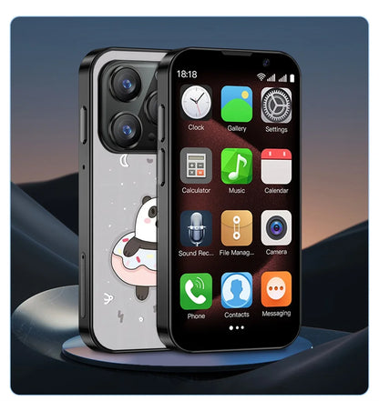With 2Pcs DIY Stickers New XS18 Pro 2GB RAM 16GB ROM Android 9.0 Face Recognition Dual SIM Dual Standby 3G 3.0" Smartphone
