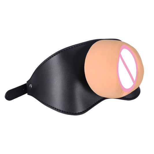 New Adult Toys Leather Gag Gag Plug Adult Game Adjustable Penis Masturbation Cup Adult Restraint Slave Bondage Erotic Sex Toys