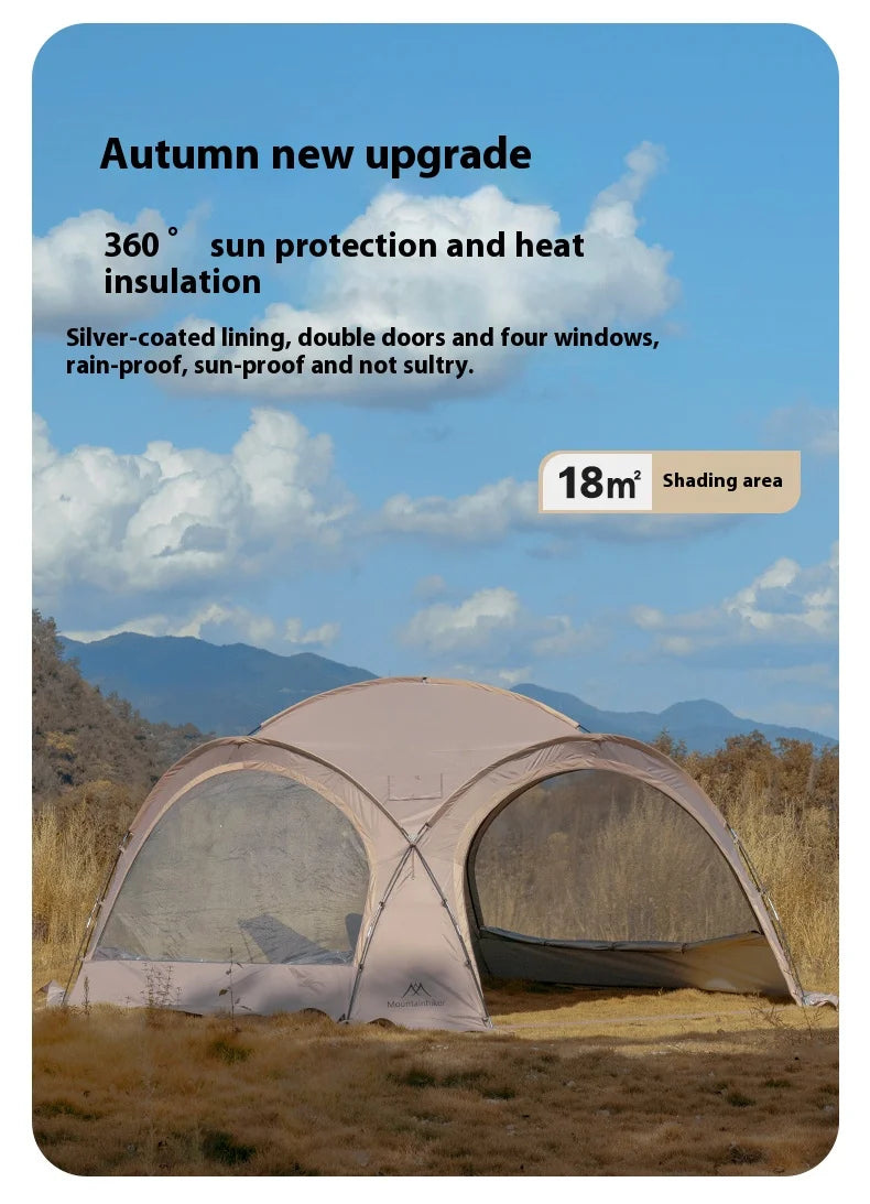 Mountainhiker outdoor camping tent car large shading dome shading family four seasons waterproof anti-mosquito net equipment