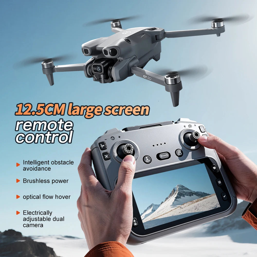 Professional Drone with 4K Dual Camera, Video Drone, Quadcopter, 360, Intelligent Obstacle Avoidance, Gift, New, 2022