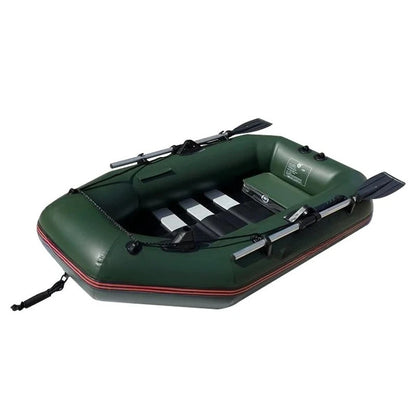 B175-1 PVC Inflatable Rowing Boats, Fishing Kayaking Canoe, Dinghy Hovercraft, Wooden Floor, 1 Person, 175cm