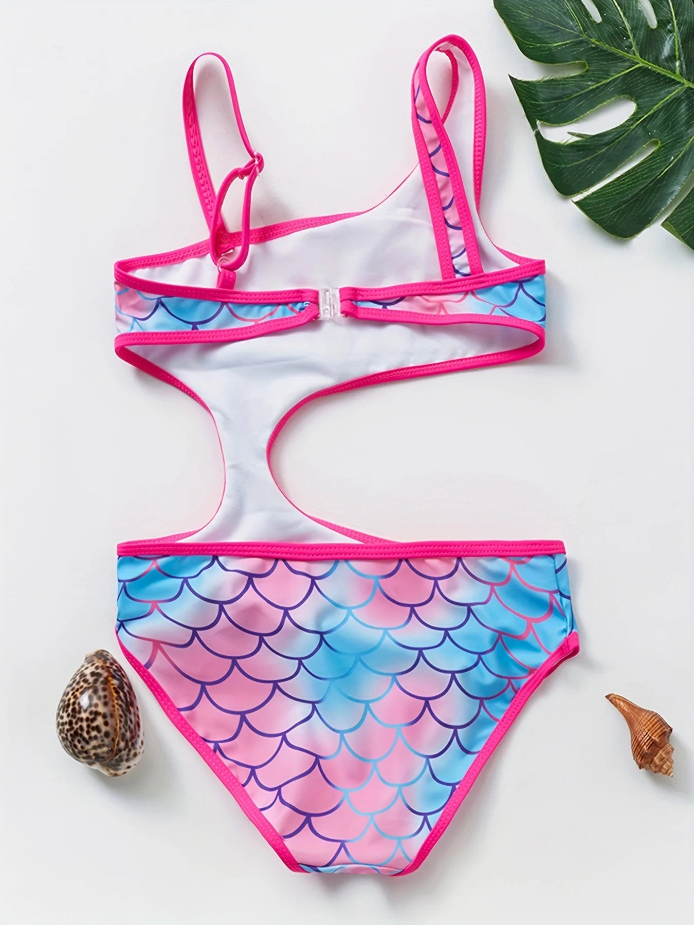 Toddler Girls One-piece Swimsuits Girl Waistless Fish Scale Mermaid Children's Ins Swimsuit
