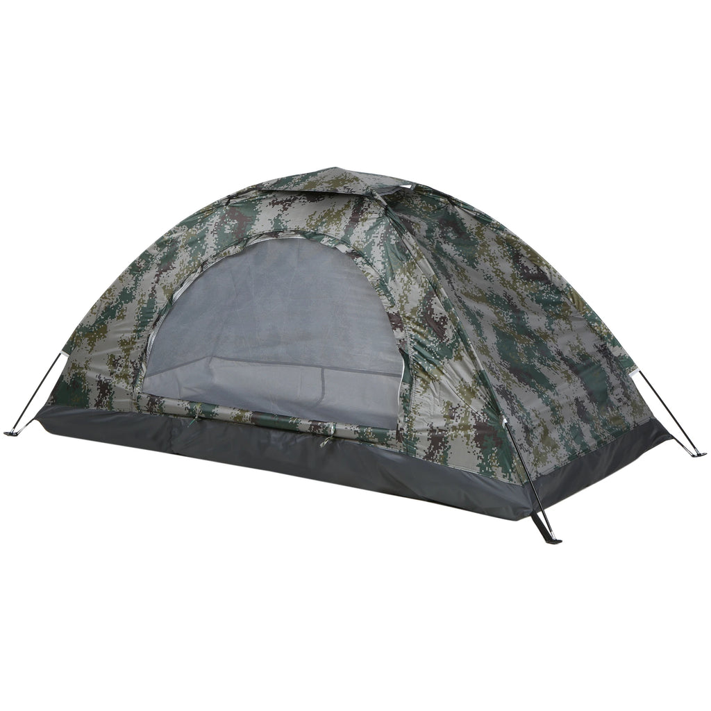 Camping Tent Single Layer Portable Tent Anti-UV Coating UPF 30+ for Outdoor Beach Fishing Family Camping Tent