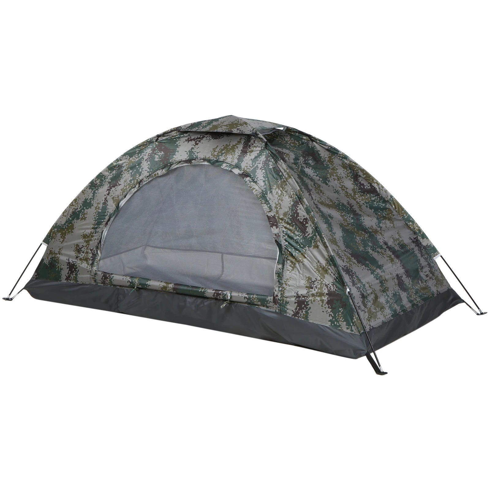 Camping Tent Single Layer Portable Tent Anti-UV Coating UPF 30+ for Outdoor Beach Fishing Family Camping Tent