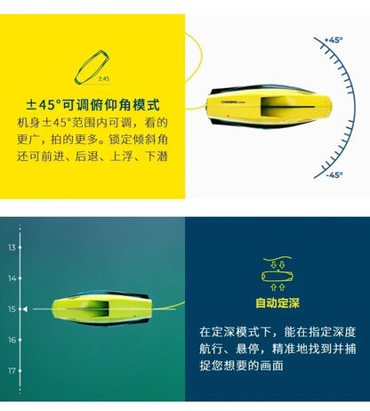 underwater drone visual HD underwater shooting drone diving photo
