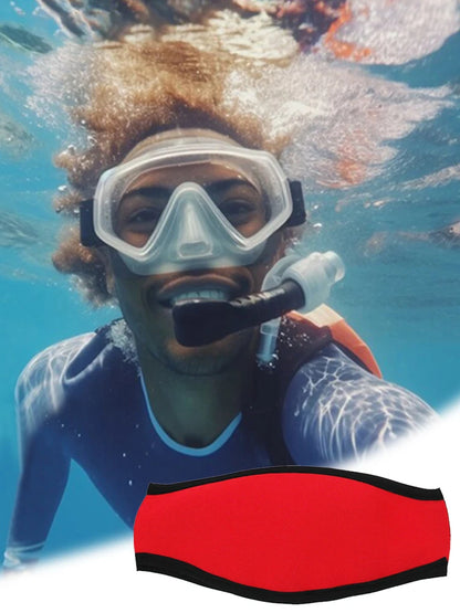 Diving Mask Slap Strap Non-Slip Scuba Mask Straps Adjustable Neoprene Mask Strap Cover Goggle Strap Covers Swimming Water Sports