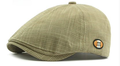 2025 New Hats for Men and Women Wearing British Retro Beret Hat Fashion Casual Berets Caps for Women Solid Color Adjustable Cap