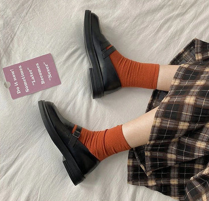 Shoes For Women Black Woman Pumps Low Heel Elegant Loafers Luxury Leather Casual Round Toe Stylish L Vacation Popular 39 On Sale