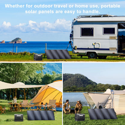 SOLARPLAY 3600W Portable Power Station 3840WH Outdoor Generator With Folable Solar Panels For Home Emergency Outdoor Camping