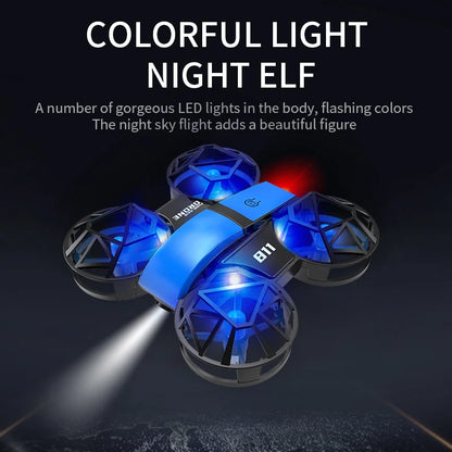 Dowellin D12 Drone Mini Remote Control Aircraft New Children's Toy HD Dual Camera Fixed Height RC Quadcopter Starter Gifts