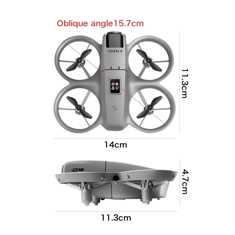 NEW Drones D16 GPS 8K Professional HD 180° Dual Camera 5G WIFI Brushless Motors Obstacle Avoidance FPV Foldable Quadcopter Drone