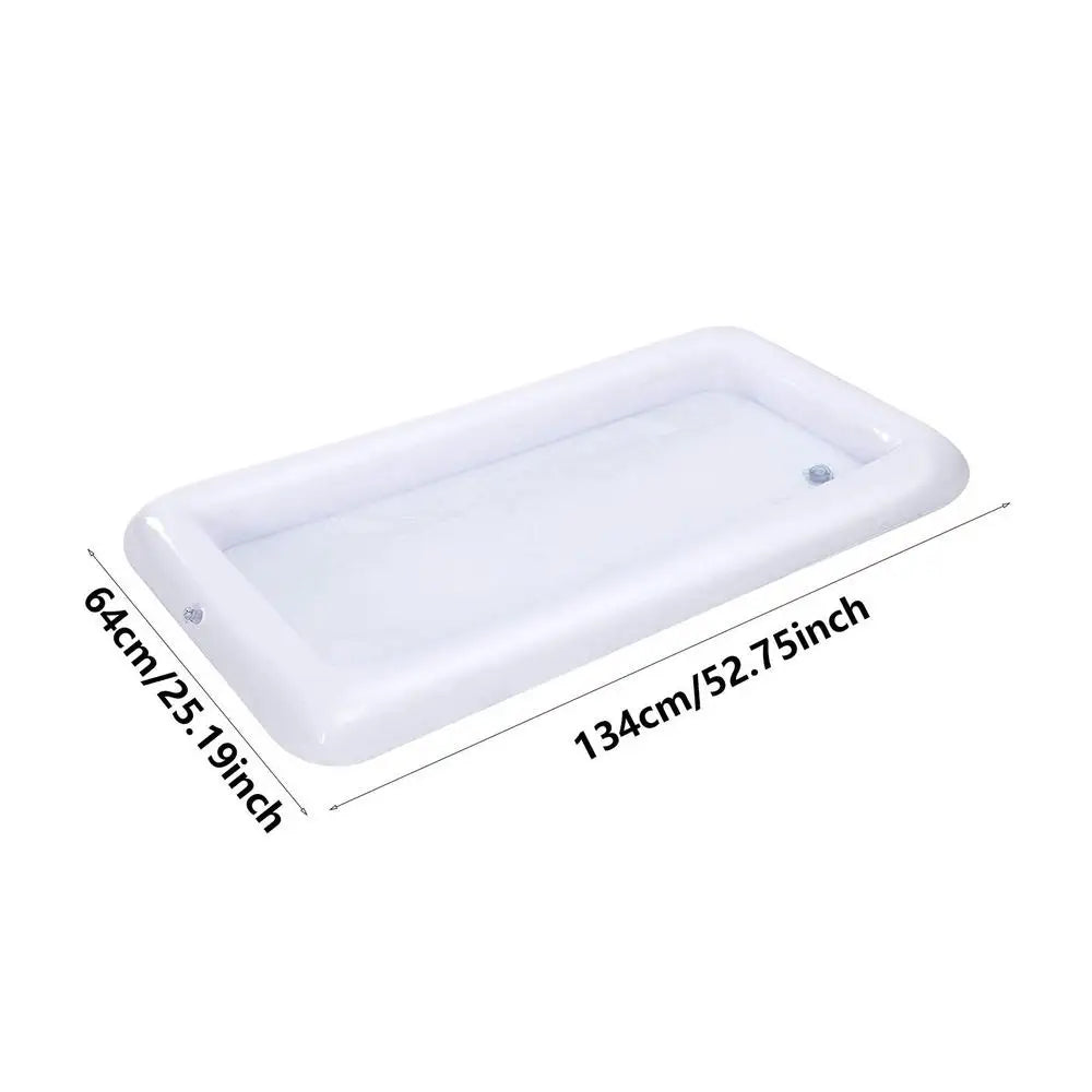 Portable Swimming Air Pool Float Inflatable Beer Table Ice Bucket Serving Salad Bar Tray Food Water Sports Dropshipping Funny