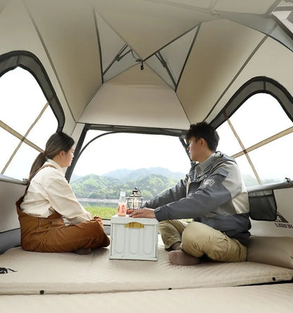 Large Space Sunshade Camping Tent Family Portable Relaxing Rainproof Multi Beach Tents Outdoor Trip Rest Camping Equipment