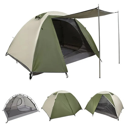 Outdoor Camping, Double Deck, Rainstorm Proof, Wind Proof, Thickened Climbing, Super Light, Hand In Hand, Camping Tent