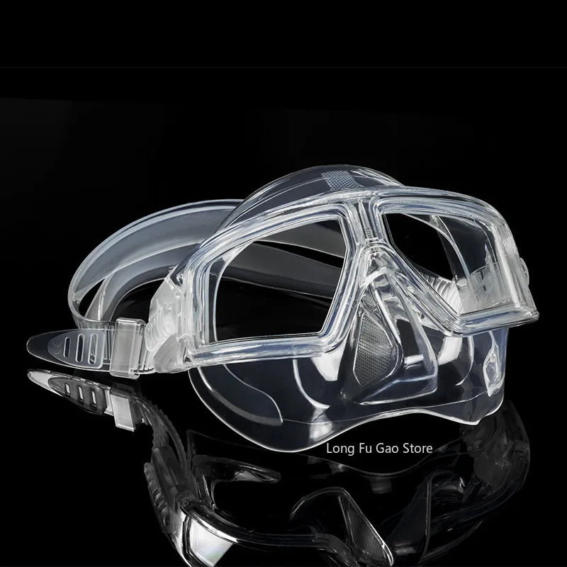 Freediving Mask Half Face Light Weight Low Volume Free Diving Goggles Silica Gel Diving Equipment