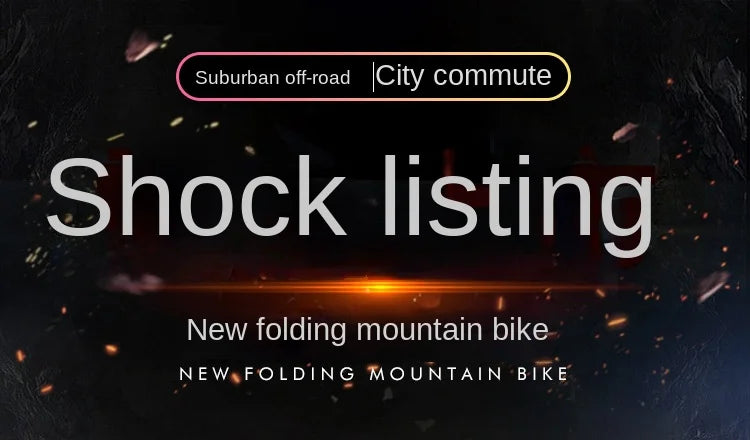 Mountain Bikes Adult Bikes Men's And Women's Variable Speed Bikes Dual Shock Absorbing Folding Mountain Bikes Student Bikes