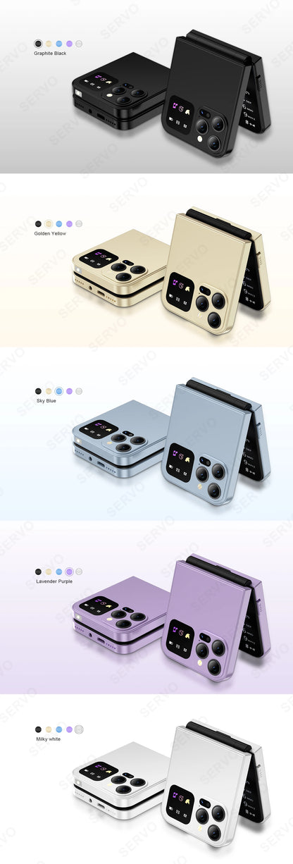 Foldable Mobile Phones Speed Dial 2 SlM Cards 2.4" Display Cellphone Call Recording LED flashlight Blacklist FM Radio Telephones