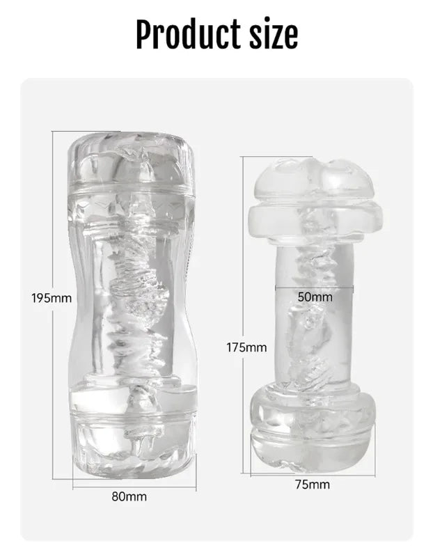 Sex Adult Toys Male Sex Products Masturbator Cup Soft Pussy Transparent Vagina Anal Adult Exercise Supplies Pocket Cup for Men