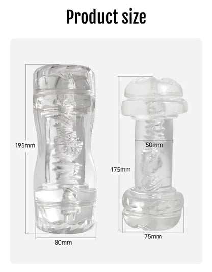 Sex Adult Toys Male Sex Products Masturbator Cup Soft Pussy Transparent Vagina Anal Adult Exercise Supplies Pocket Cup for Men