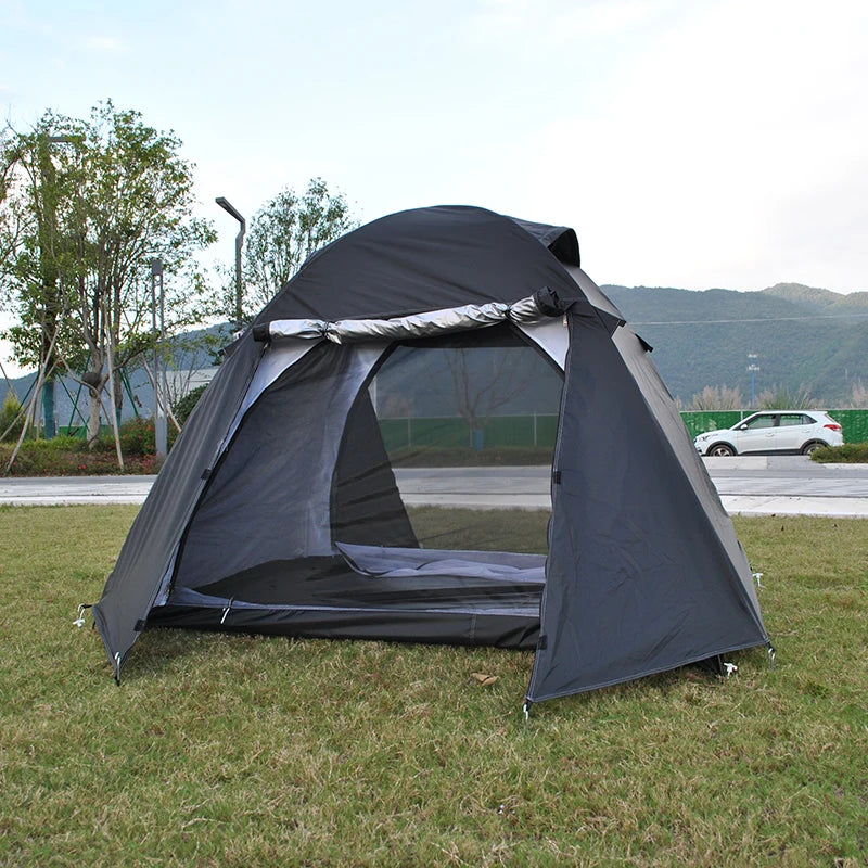 Camping Tent with Rainfly, 2, 3 Person Tent, Set up in 10 Mins, Weatherproof Tent for Camping, Festivals, Backyard, 2 Layers