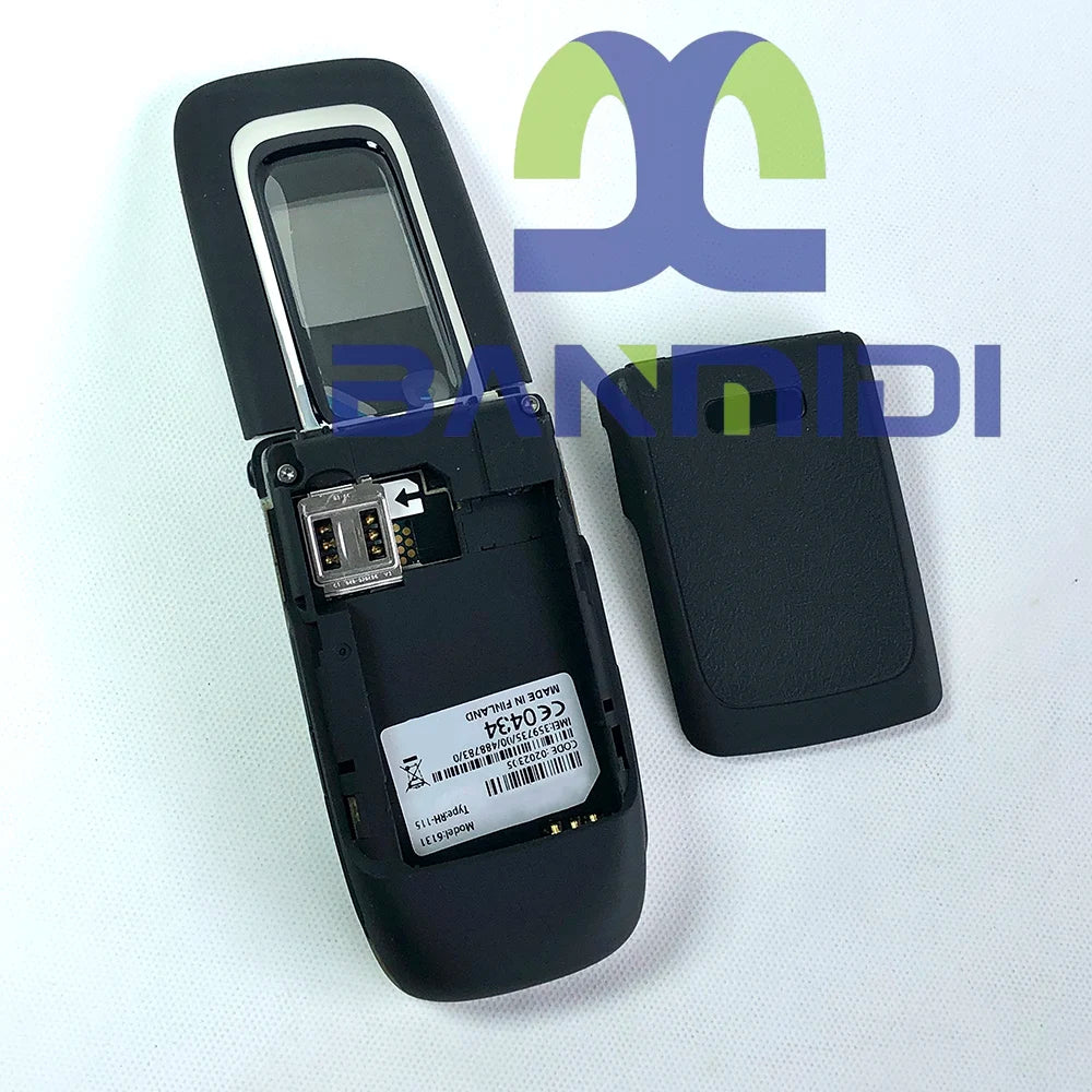 Unlocked Original 6131 Flip Mobile Cell Phone 2G GSM 850/900/1800/1900 Cellphone Arabic Russian Hebrew Keyboard. Made in Finland
