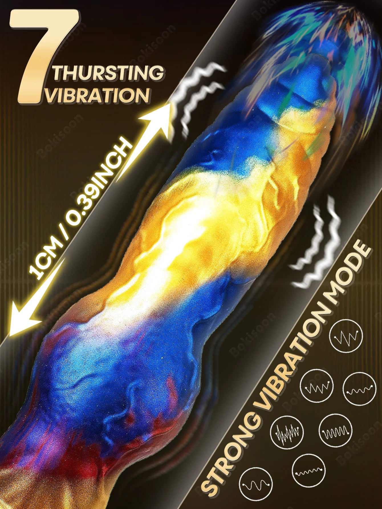 Thrusting Dildo Sex Toys Vibrator Monster Huge Thick Dildos Anal Toys Remote Control Multi-Modes Big Dildo Adult Sex Toys & Game