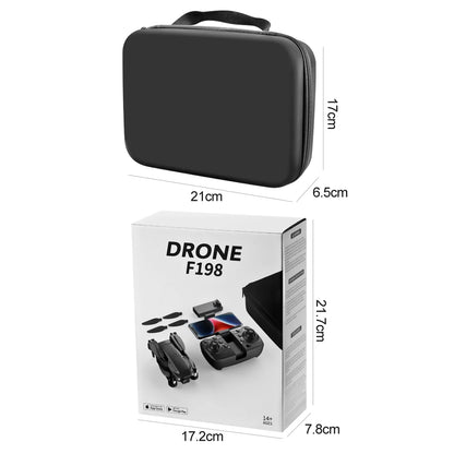 New F198 Drone Professional Dual Camera With 1080P WIFI FPV HD Aerial Photography Wide Angle Brushless RC Foldable Quadcopter