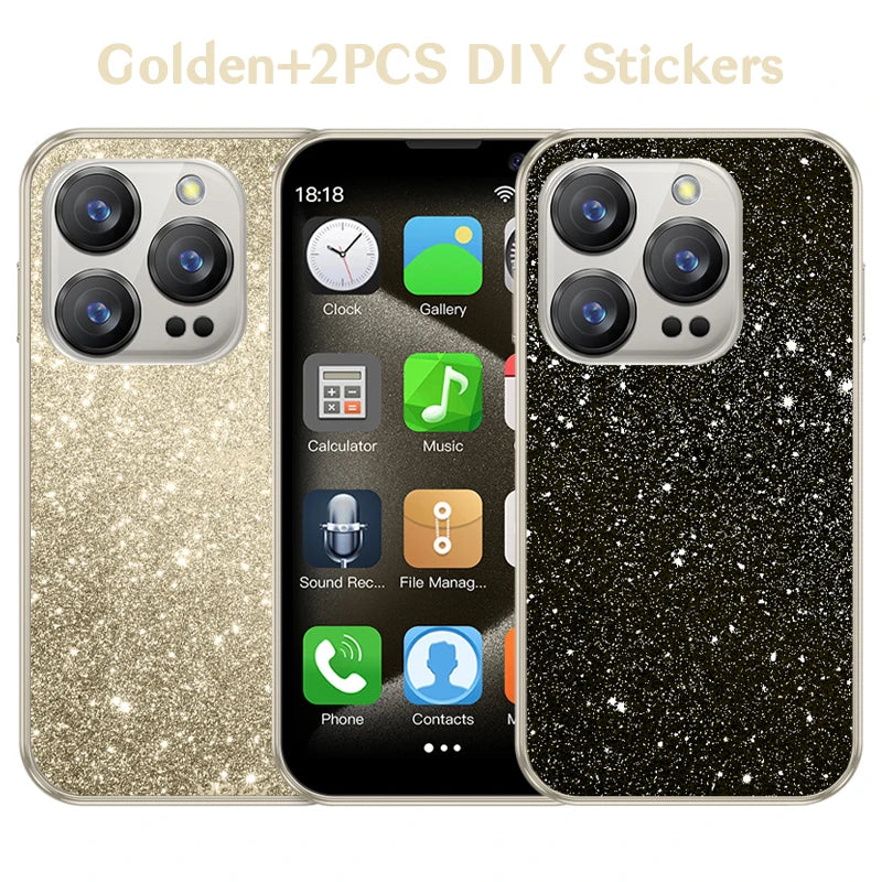 With 2Pcs DIY Stickers New XS18 Pro 2GB RAM 16GB ROM Android 9.0 Face Recognition Dual SIM Dual Standby 3G 3.0" Smartphone