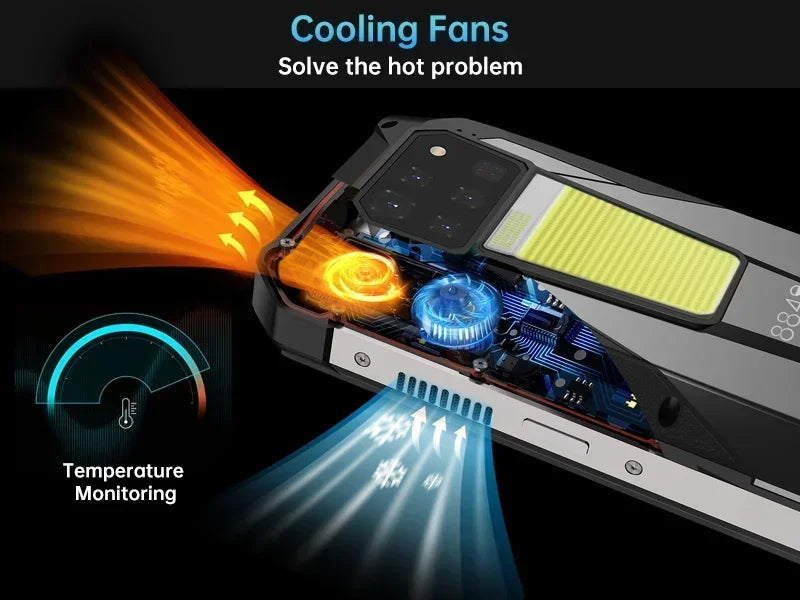 8849 Tank 3 Pro by Unihertz 5G Rugged Projector Phone 23800mAh 512GB ROM Mobile Phones 200MP 120W Charger OTG Smartphone Android