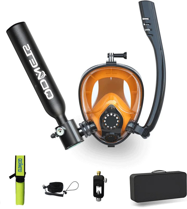 0.5L Mini Scuba Diving Tank 5-10 Minutes Lung Tank with diving mask Snorkel Air Snorkeling Equipment Outdoor Oxygen