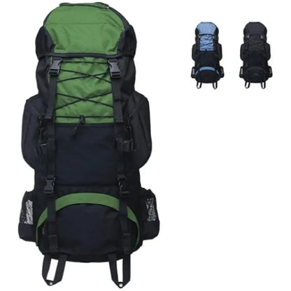 Internal Frame Hiking Backpack Polyester Camping Backpack with Rain Cover for Travel Trekking Mountaineering