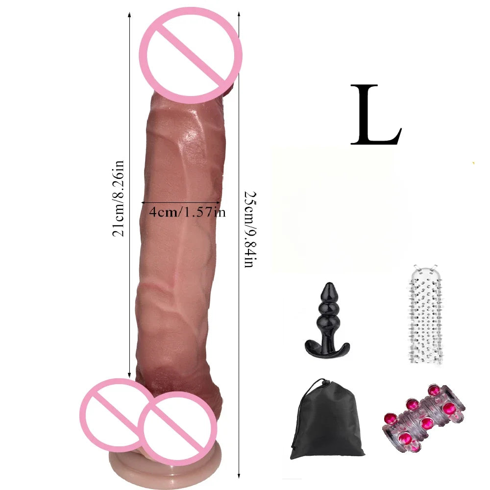 Silicone Realistic Dildo Adult Sex Toys Anal Dildo with Suction Cup Consolador Penis for Women Erotic Masturbators Penetration