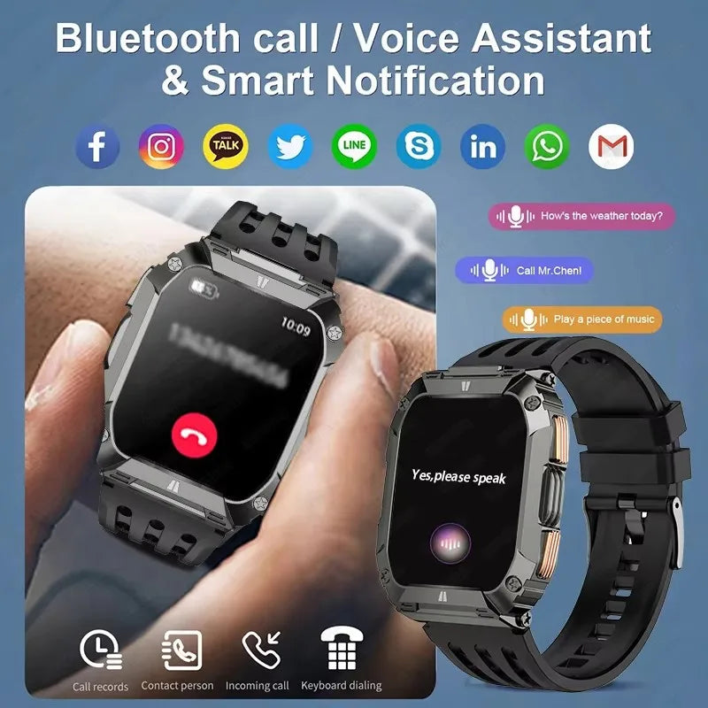 2026 New 1000mAh Battery Smart Watch Men 1.91" AMOLED Screen Men Outdoorsports Watch Waterproof Bluetooth Call Sports Smartwatch