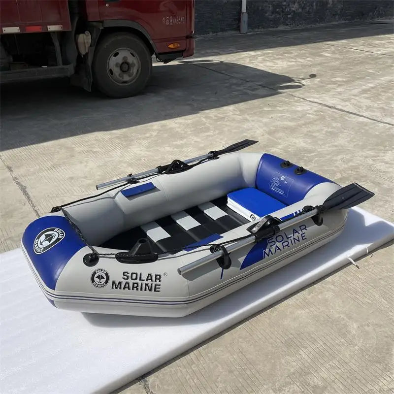 No Accessories Parts B175 Solar Marine 0.7 mm PVC Inflatable Rowing Fishing Boats One Person Kayak Canoe Dinghy Waterplay Craft