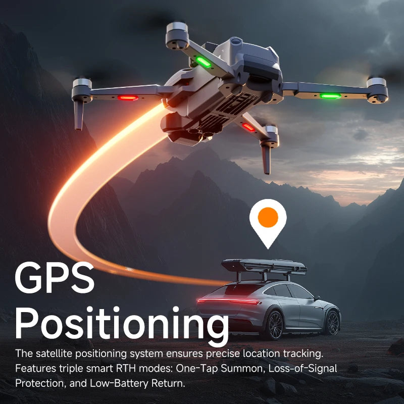 Aerial Drone 4.5-inch Large Screen M24 GPS Positioning Payload Delivery Touchscreen Control 360° Intelligent Obstacle Avoidance