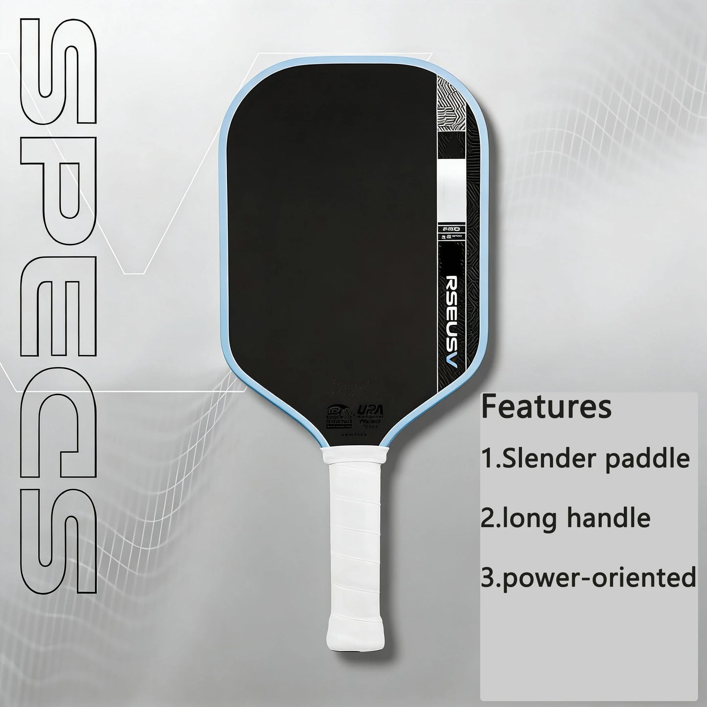 new Pro V pickleball paddle features optimized Tech Flex Power and Propulsion Core, delivering enhanced power, higher forgivenes
