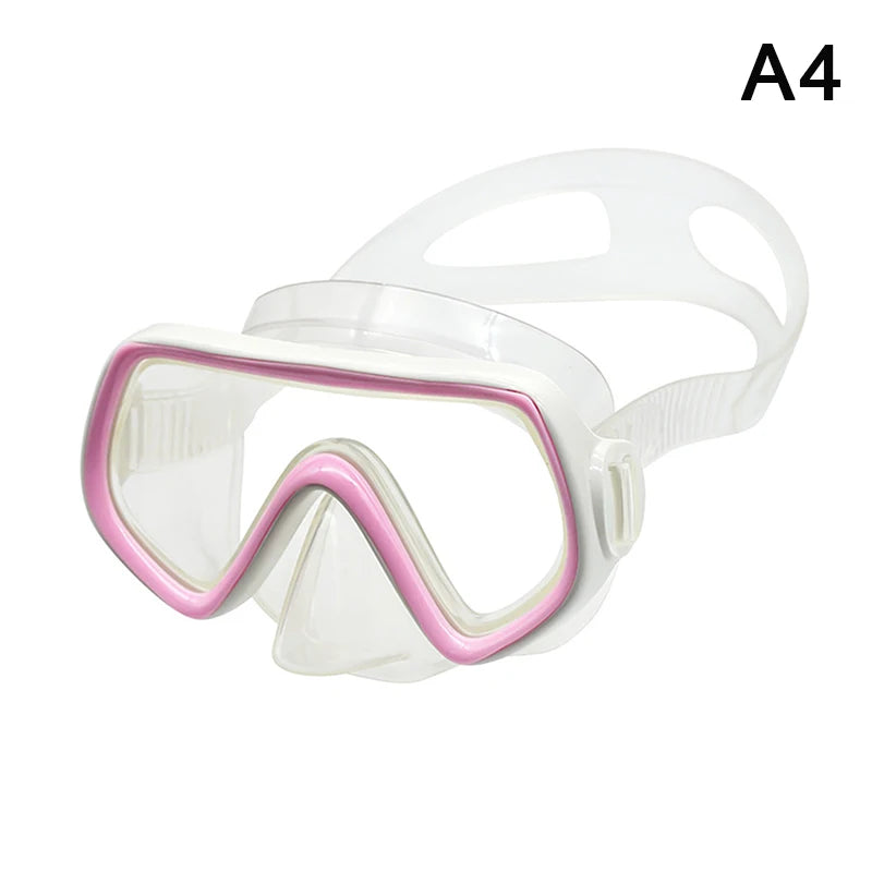 Diving Mask Waterproof Swimming Goggles Panoramic HD For Adult Youth Silicone Skirt Anti-Fog With Nose Cover Swimming Equipment
