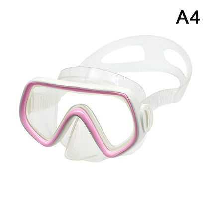 Diving Mask Waterproof Swimming Goggles Panoramic HD For Adult Youth Silicone Skirt Anti-Fog With Nose Cover Swimming Equipment
