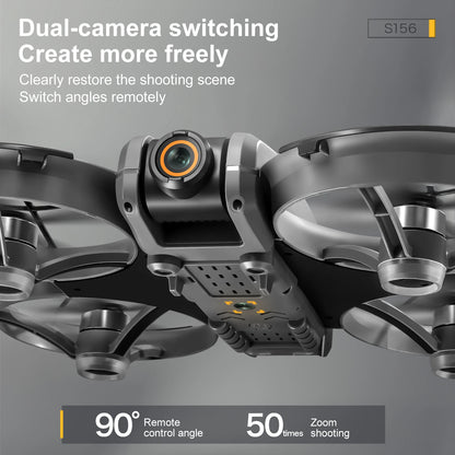 Drone with Camera 4K HD Video Stable Hover 180° Adjustable Lens 3D Flip RC Drones FPV Brushless Optical Flow Quadcopter UAV