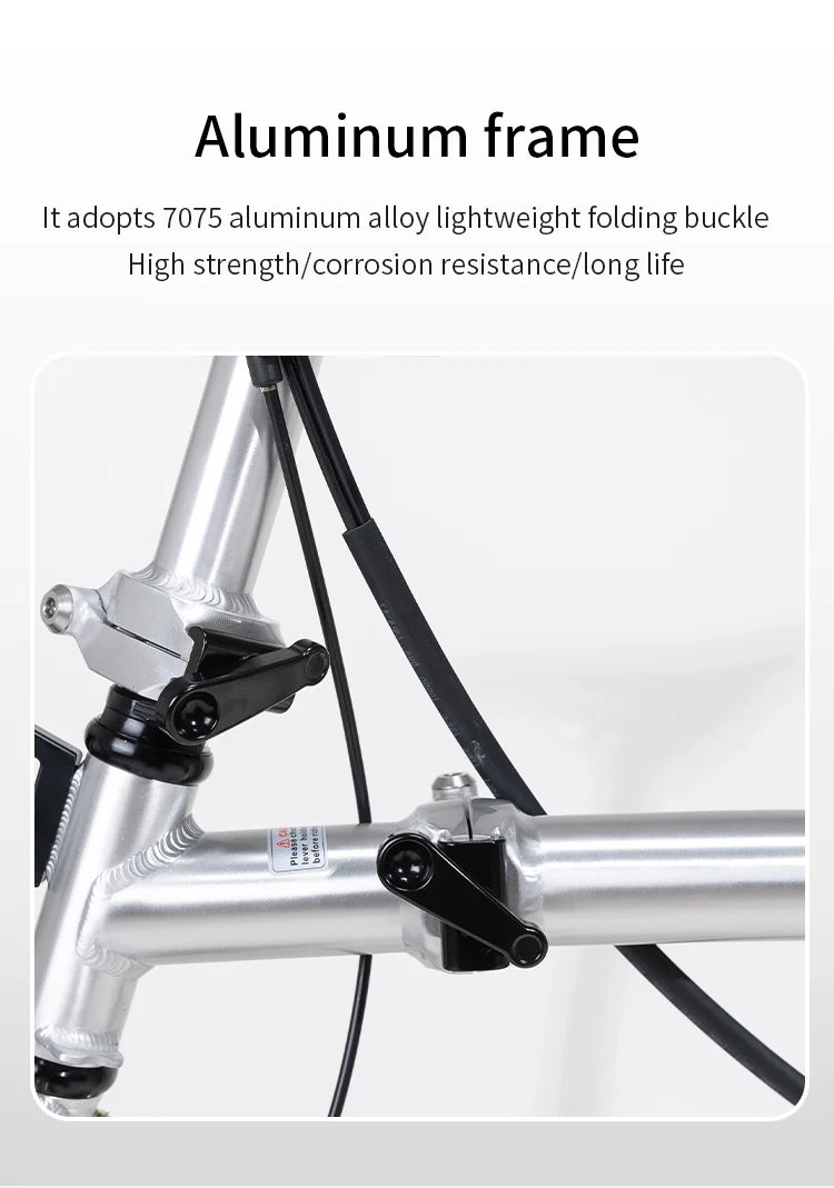 Litepro S9 Aluminum Alloy Frame 16 Inch 9 Speed Tri-fold Bicycle S /Y BAR Light Weight Foldable Bicycle Mini Folding Bike