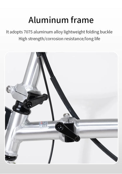 Litepro S9 Aluminum Alloy Frame 16 Inch 9 Speed Tri-fold Bicycle S /Y BAR Light Weight Foldable Bicycle Mini Folding Bike