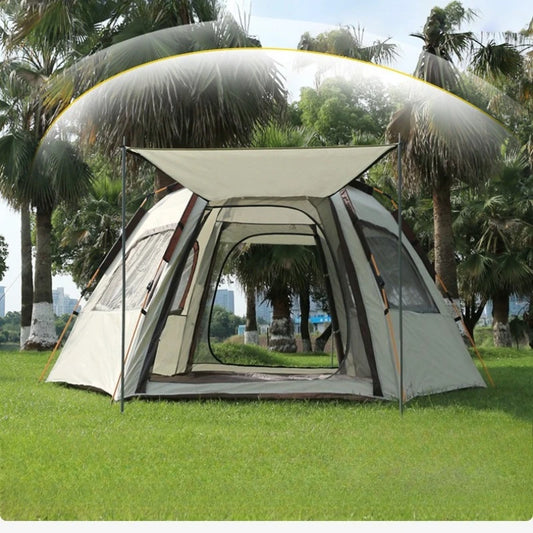 Camping Tents Automatic Pop Up Beach Camping Tent Portable Foldable Waterproof UV Sun Shade Instant Hexagonal Shelter Outdoor