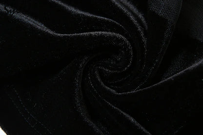 Sylcue Winter Party Black Mysterious Sexy Mature Beautiful Elegant Graceful Sweet Gentle Women'S Halter Tulle Stitching Dress