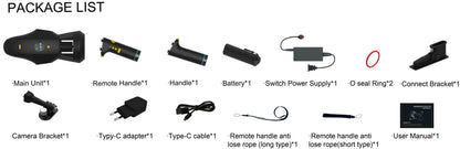 M1 Multi-fonctio Water Proof and Removable Battery Underwater Sea Scooter Electric Booster for Diving Snorkeling Sea Adventure