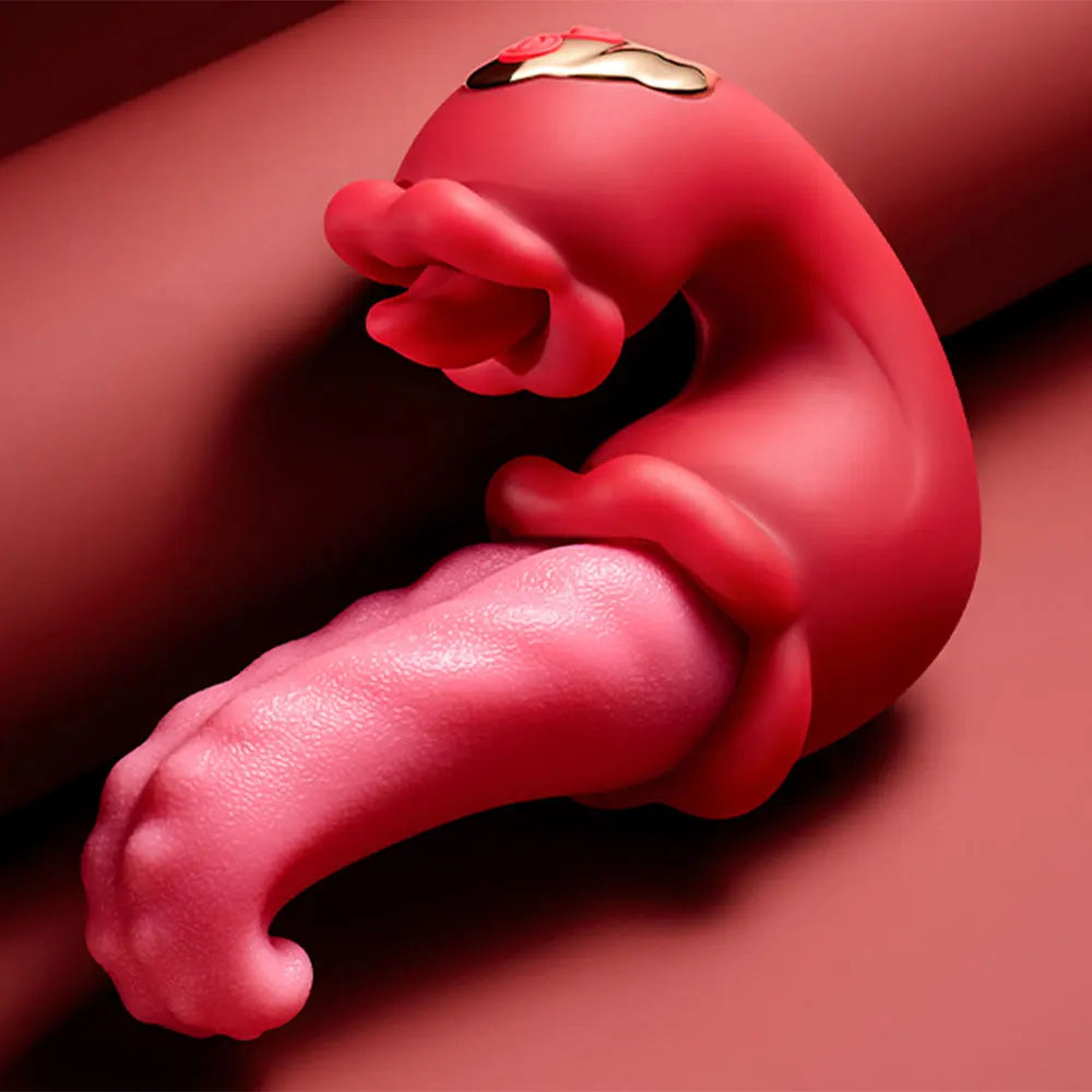 Vibrator Adult Sex Toys for Women 4 in 1 Tongue Thrusting Vibrators Dildo Sucking Clit Stimulator for Female Couples Adult Games