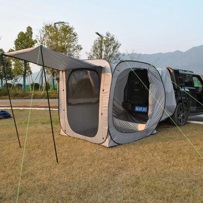 Car Tent trailer Tent, Car Tailgate Tent,Pop Up Car Rear Tent, SUV Tents Car Tents for Campers Multipurpose Truck Tent