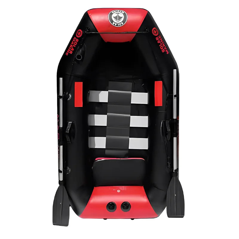 Solar Marine 2M Inflatable Fishing Boat Wooden Floor Racing Boats and Surfing Kayak for Adult Outdoor Watersport IB Accessories